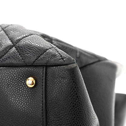 Caviar Quilted XL Grand Shopping Tote GST Black