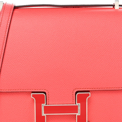 Epsom Enamel Constance 18 Rose Texas Rouge De Coeur