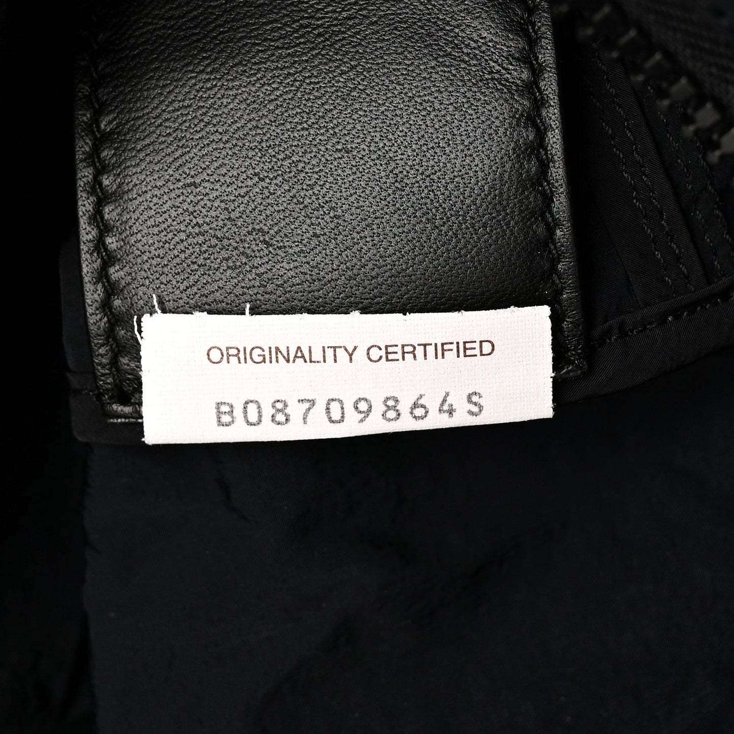 Nappa Nylon Intreccio Packable Backpack Black