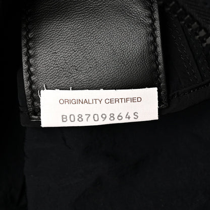 Nappa Nylon Intreccio Packable Backpack Black