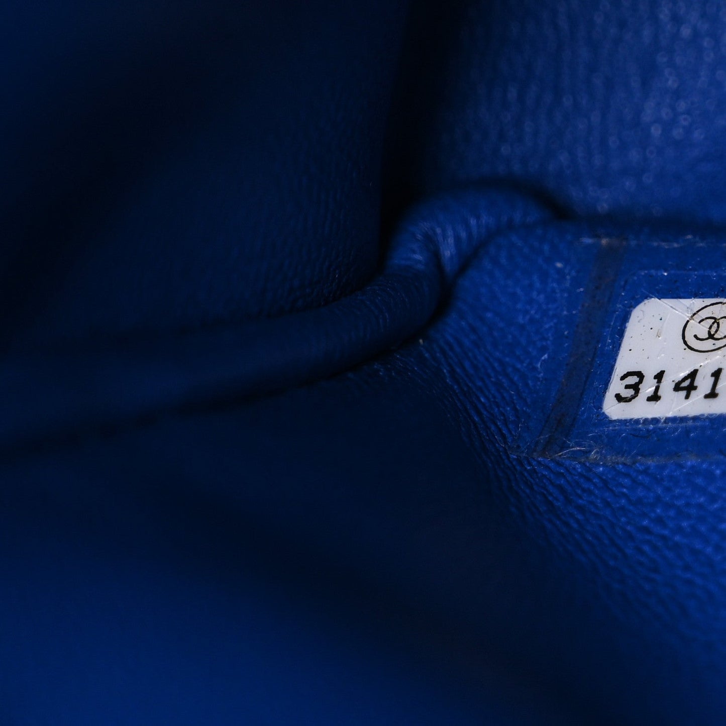 Lambskin Quilted Medium Double Flap Blue