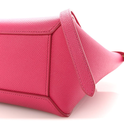 Grained Calfskin Nano Belt Bag Raspberry