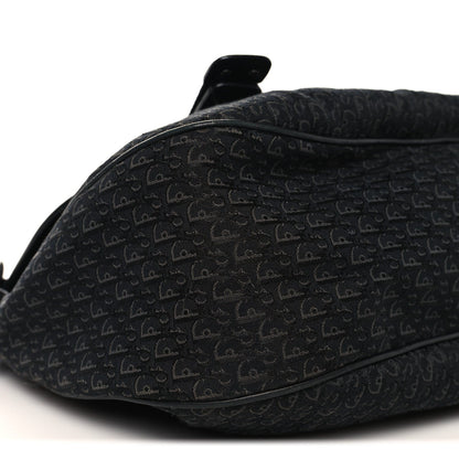 Canvas Diorissimo Buckle Messenger Black