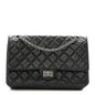 Aged Calfskin Quilted 2.55 Reissue 226 Flap Black