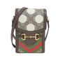 Gucci GUCCI HORSEBIT 1955 GG Supreme Canvas Leather Shoulder Bag