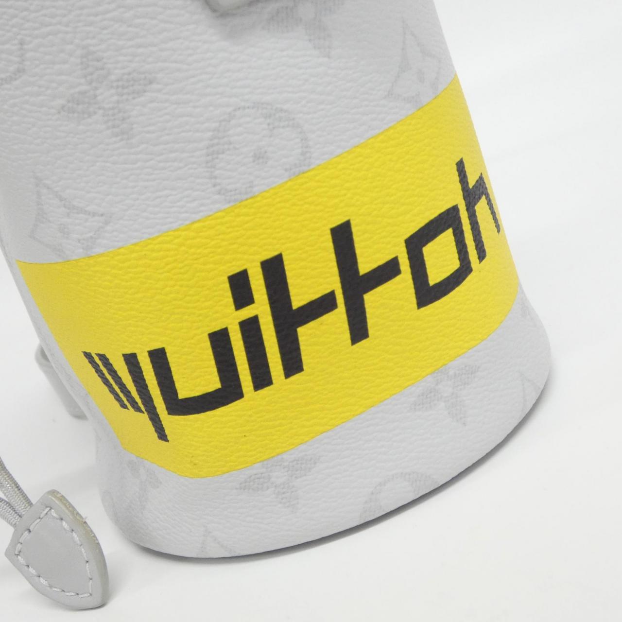 Louis Vuitton Chalk Nano Bag Monogram Coated Canvas Shoulder Bag