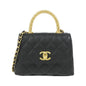 Chanel Coco Handle Chain Clutch Calf Chain Clutch