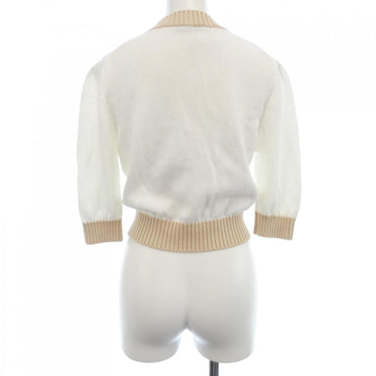 Prada Cropped Semi Raglan Shoulder Cardigan