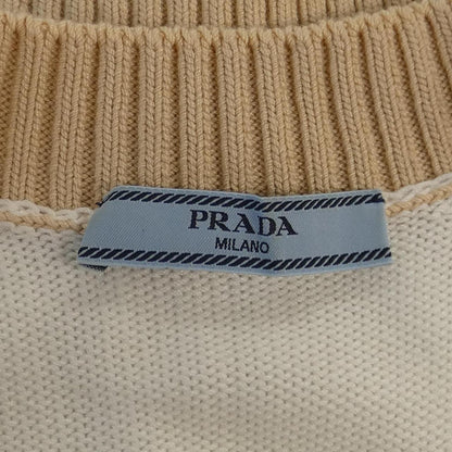 Prada Cropped Semi Raglan Shoulder Cardigan