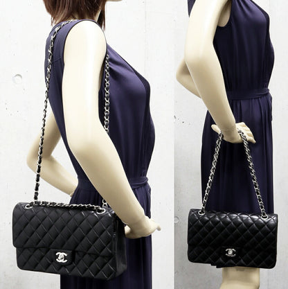 Chanel Lambskin Classic Handbag 2way Chain Shoulder Bag A01112