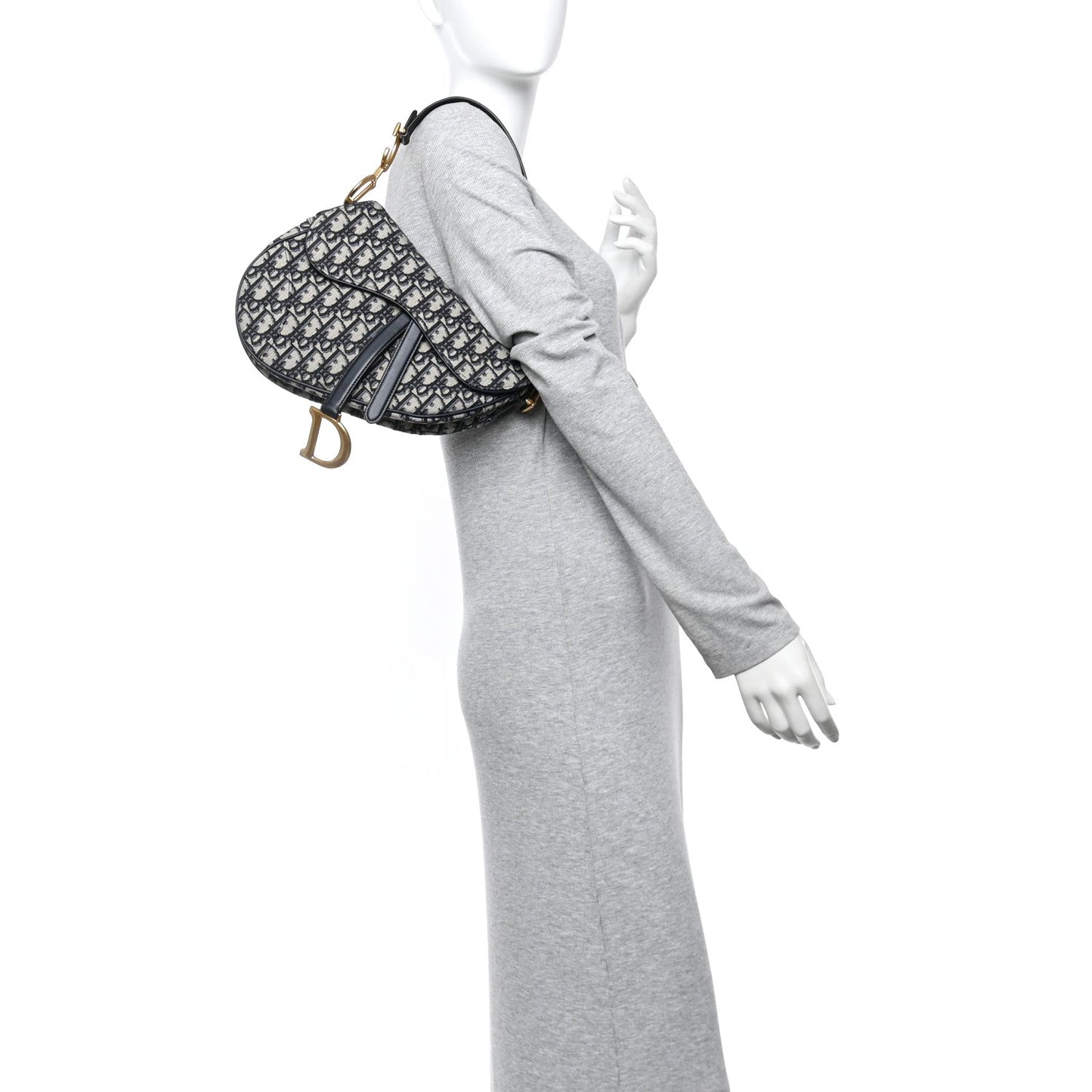 Oblique Saddle Bag Blue