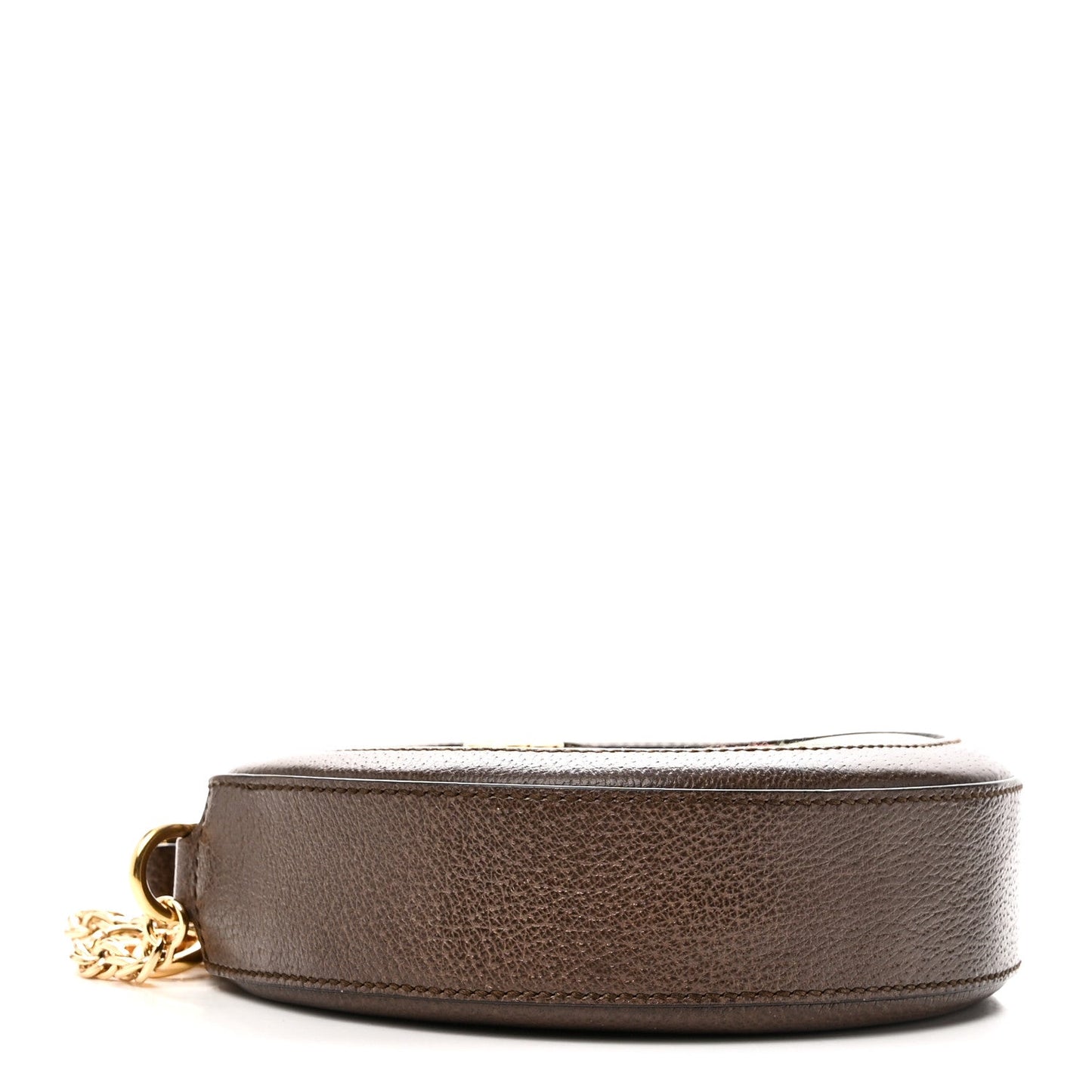 GG Supreme Monogram Web Mini Ophidia Round Shoulder Bag Brown