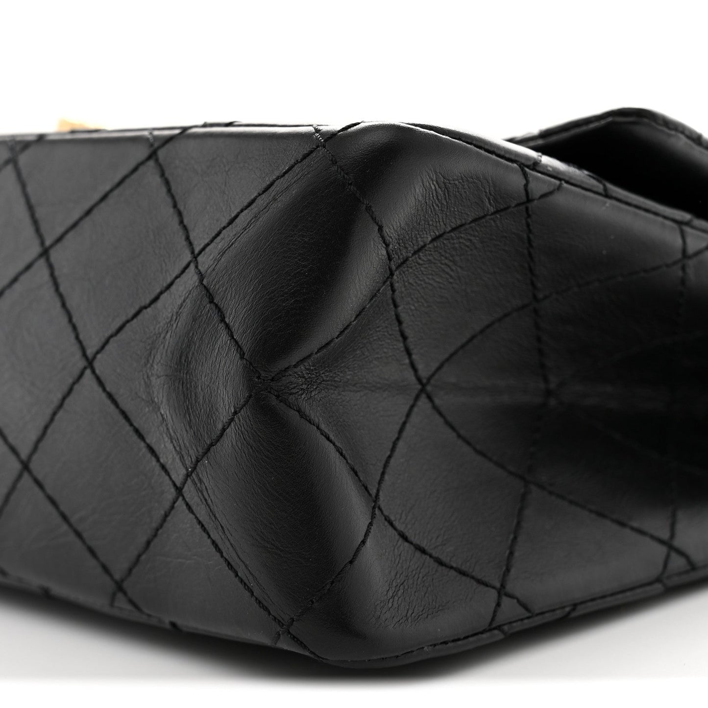 Aged Calfskin Quilted 2.55 Reissue 226 Flap Black
