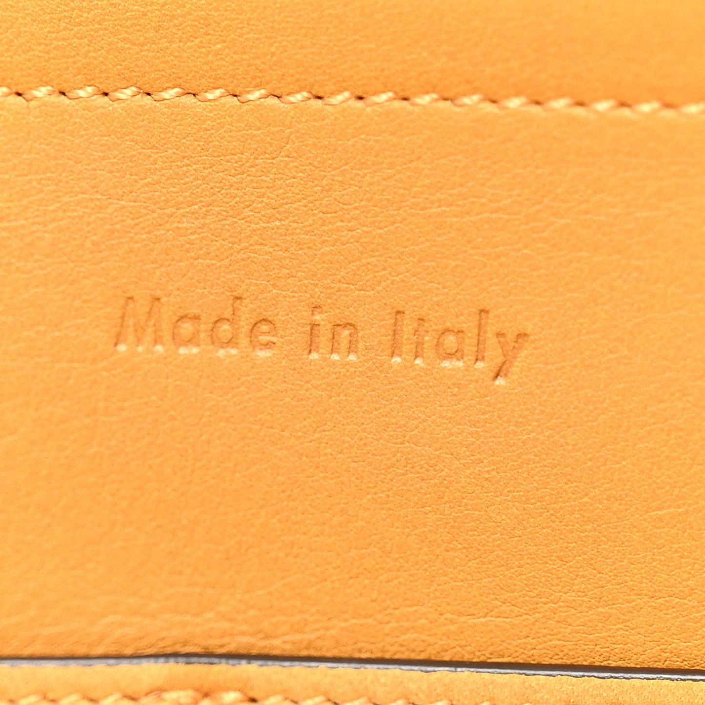 Supple Natural Calfskin Medium Tri-Fold Bag Ocre