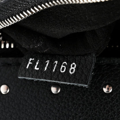 Soft Calfskin My Lockme Studs Black