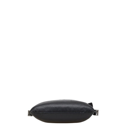 Prada Triangle Logo Leather Shoulder Bag