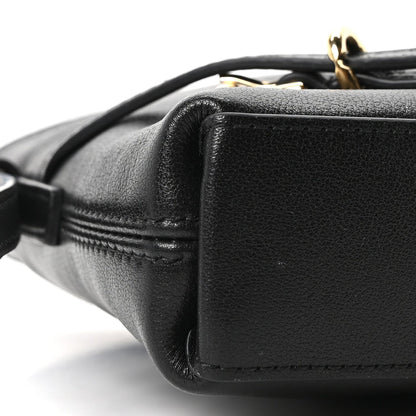 Tumbled Calfskin Nano Voyou Bag Black