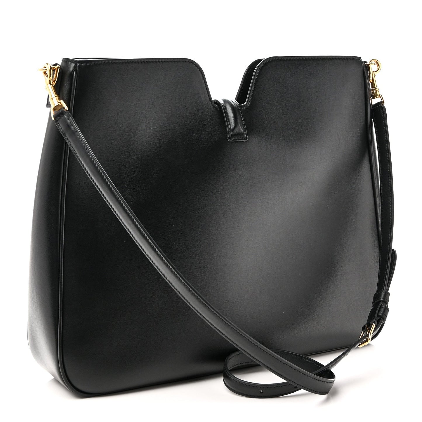 Smooth Calfskin Medium Camille 16 Soft Bag Black