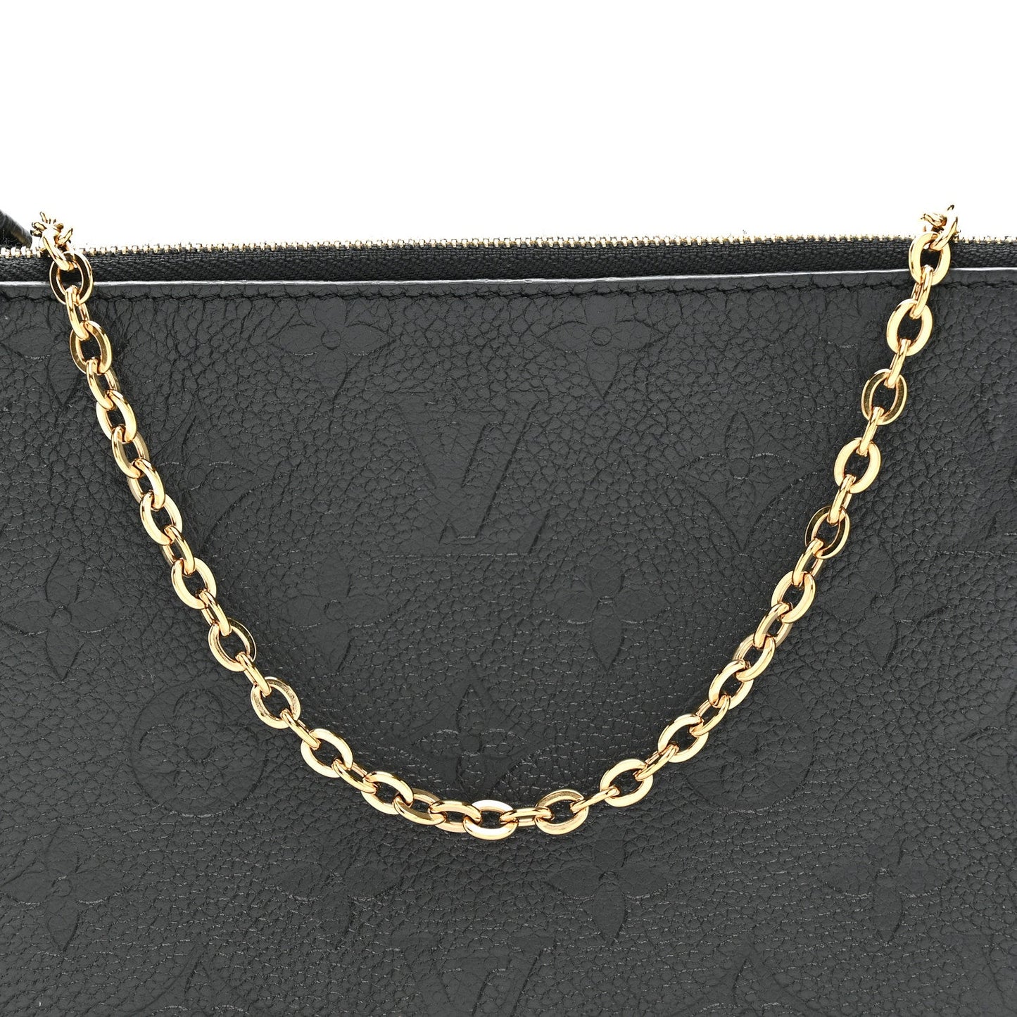 Empreinte Double Zip Pochette Black