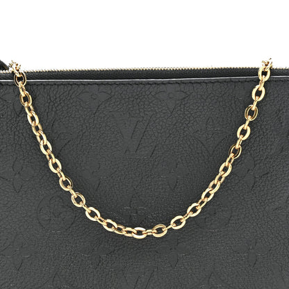 Empreinte Double Zip Pochette Black