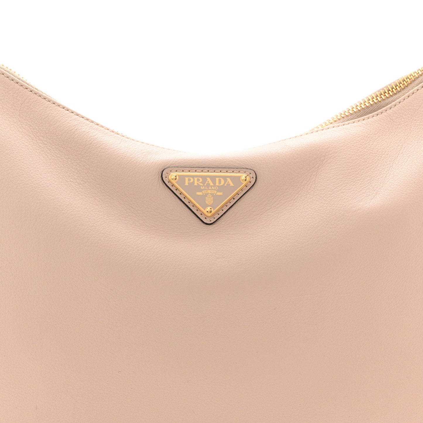Soft Calfskin Large Aimée Shoulder Bag Travertine