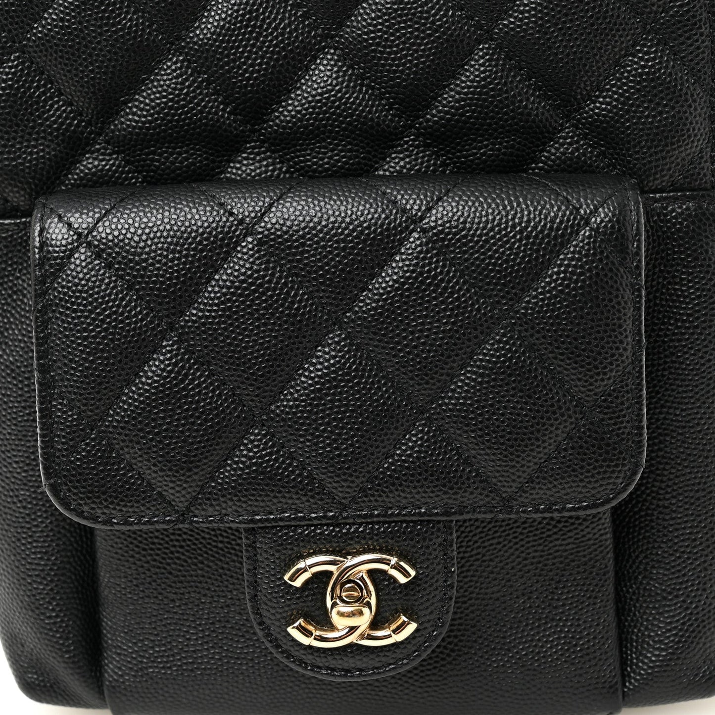 Caviar Quilted Small CC Day Backpack Black