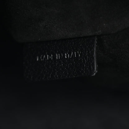 Supple Calfskin Cuir Triomphe Small Heloise Shoulder Bag Black