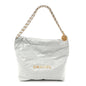 Shiny Calfskin Quilted Small Chanel 22 Light Blue