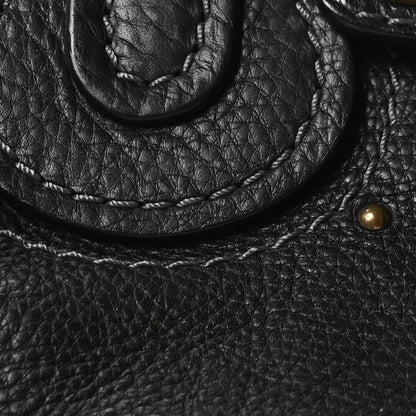 Calfskin Small Paddington Satchel Black