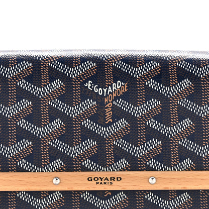 Goyardine Monte Carlo Bois Clutch Navy