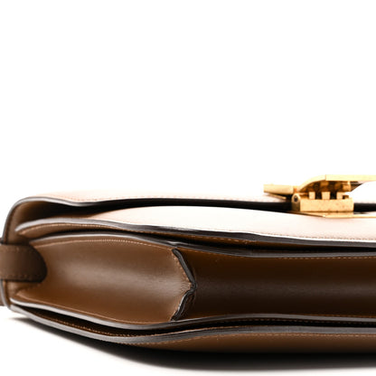 Box Calfskin Medium Classic Box Flap Bag Camel