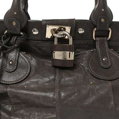 Calfskin Paddington Tote Grey