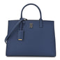 Grained Calfskin Small Frances Tote Navy