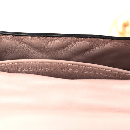 Nappa Matisse FF Embossed Nano Baguette Charm Rosa Quarzo