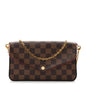 Damier Ebene Pochette Felicie Chain Wallet