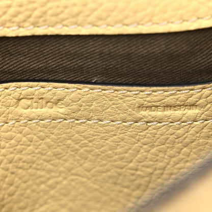 Grained Calfskin Small Marcie Saddle Bag Softy Yellow