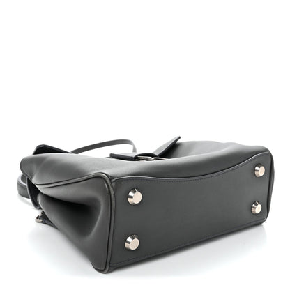 Natural Smooth Calfskin Mini Rodeo Top Handle Handbag Grey