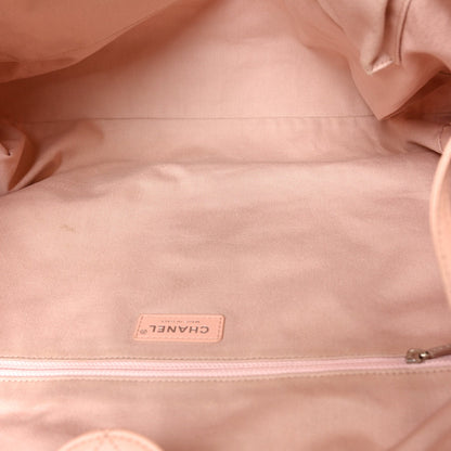 Canvas Large Double Face Shopping Tote Light Pink