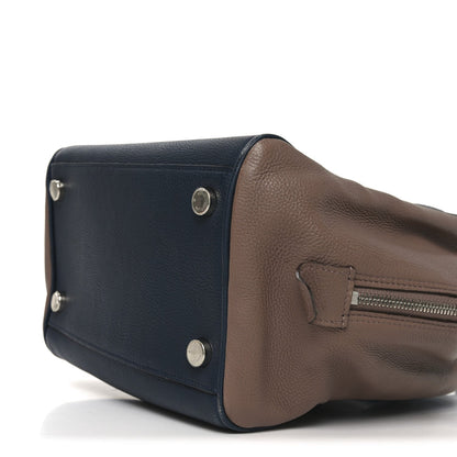 Veau Ecorce Haute Maroquinerie Milaris Blue Marine Vison