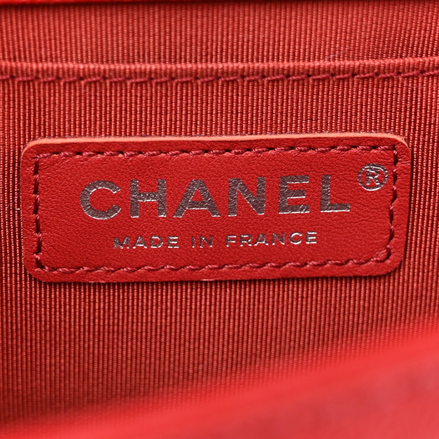 Calfskin Quilted Medium Top Handle Boy Flap Red