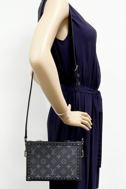 Louis Vuitton Monogram Eclipse Clutch Box 2way Shoulder Bag M20251