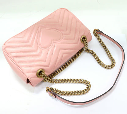 Gucci Calf GG Marmont Shoulder Bag 443497