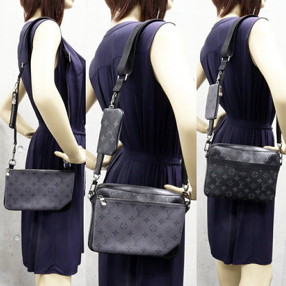 Louis Vuitton Monogram Eclipse Trio Messenger 2way Shoulder Bag M69443
