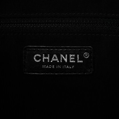 Lambskin Quilted Grip Clutch Black