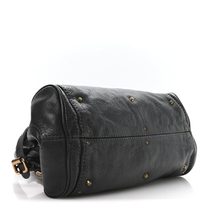 Calfskin Medium Paddington Satchel Bleu Nuit