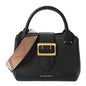 Soft Grain Calfskin Small Buckle Tote Black