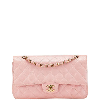 Chanel Matelasse 25 Double Flap Caviar Skin Shoulder Bag