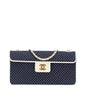 Chanel Coco Mark Quilting Canvas Patent Leather Shoulder Bag