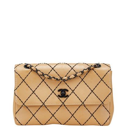 Chanel Matelasse Wild Stitch Lambskin Shoulder Bag