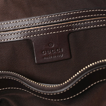 GG Plus Monogram Joy Vertical Tote Dark Brown